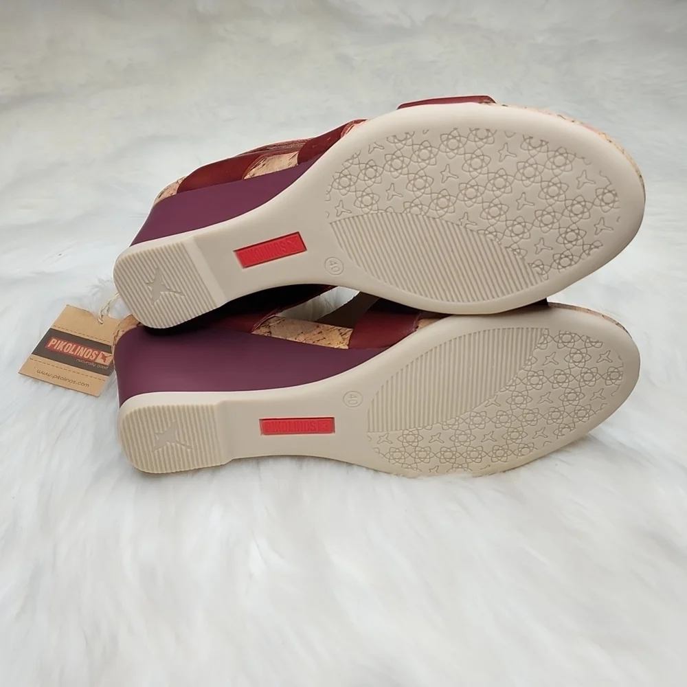 Pikolinos Vigo W3R-1676 Arcilla Wedge Sandal Heels